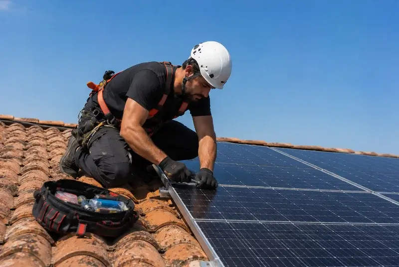 Maintenance et monitoring de panneaux solaires à Vasles